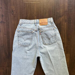 Vintage Levi 517 26x28 Personal Pair Boot Cut Light Wash USA Made Cotton Women